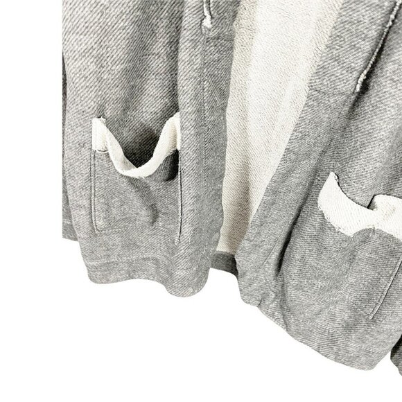 Bordeaux Womens Cardigan Sweater Gray Heathered Long Sleeve Open Front Pockets S - Picture 3 of 5